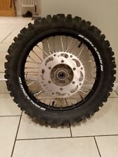 SUZUKI RMZ 250 450 2009 COMPLETE 18" REAR WHEEL MOUSSE FITTED