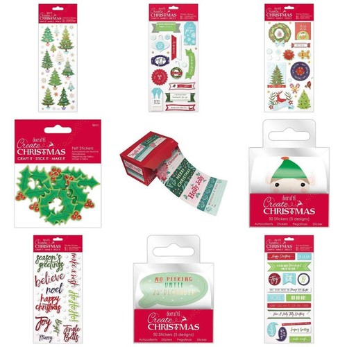Christmas craft stickers - craft,