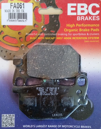 Fa061 ebc brake pads - ebc,