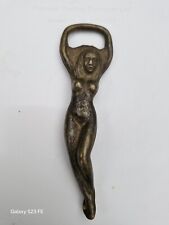 Vintage Brass Metal,Nude Naked Lady Woman Bottle Opener Art Deco Style 12cm4.75"