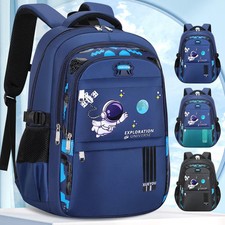 Kids Astronaut School Backpack Waterproof Primary Book Bag for Boys Children