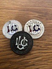 Vintage Ladies Golf Union Badges X3
