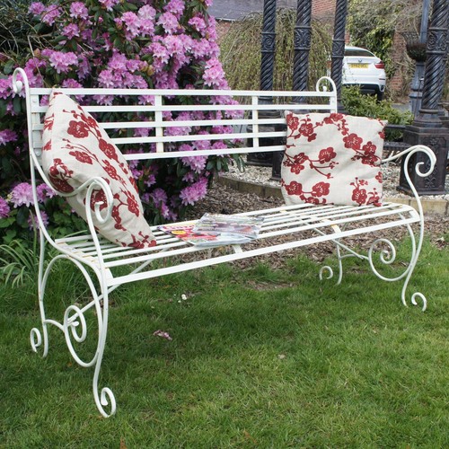 Antique white wrought iron - antique,