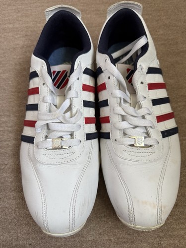 Swiss white trainers - size, 9
