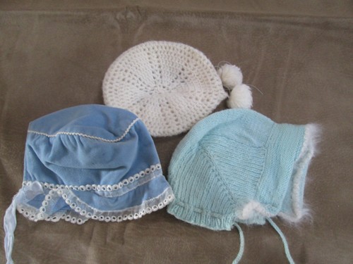 Vintage baby bonnets lot - baby, 3