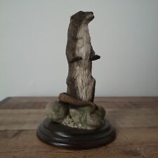Vintage Country Artists Otter Figurine Ornament 7"