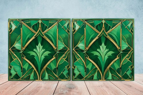 Art deco design ceramic - art, tiles