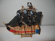 Miniature Wooden Pirate Ship 5