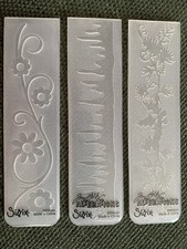 sizzix embossing folders. Bundle Of 6. 14.5x3.5cm (C0095)