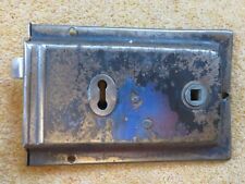 architectural salvage door lock VINTAGE DOOR RIM LOCK No key restoration builder