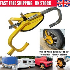 Heavy Duty Car Wheel Clamp Van Motorhome Caravan 13" 14" 15" 16" 17" for Trailer