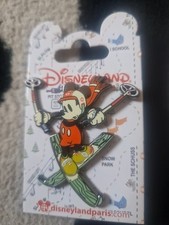 Mickey Mouse Skiing Disney Pin