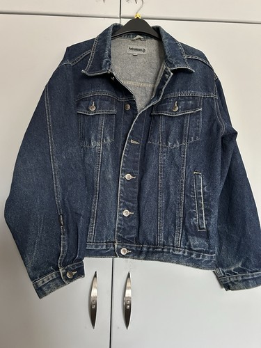 Mens denim jacket petroleum - jacket,