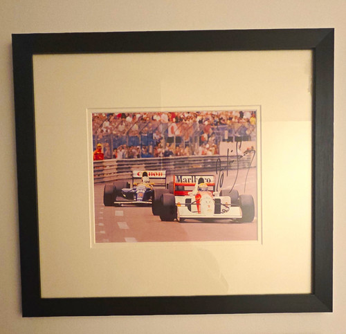 Ayrton senna signed photo - senna,
