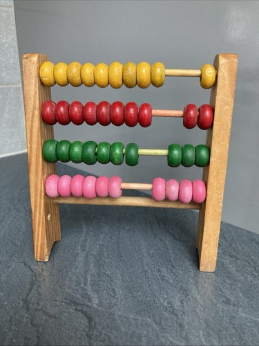 Vintage wooden small abacus - vintage,