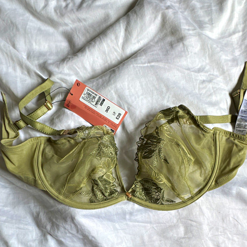Underwired plunge bra - plunge,