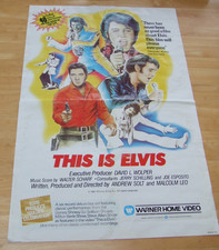 Rare 27" x 18" Elvis Presley Film Poster - This Is Elvis - Warner Bros