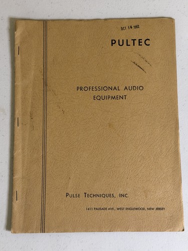 1962 pultec pulse techniques - pulse,
