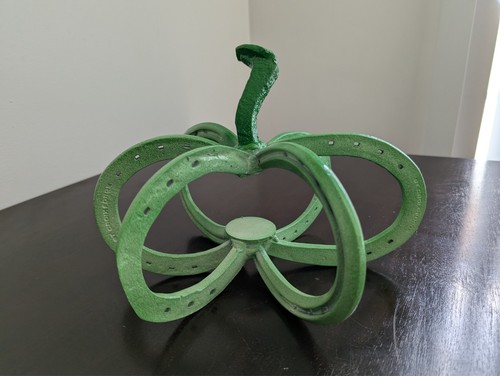 Metal pumpkin made from