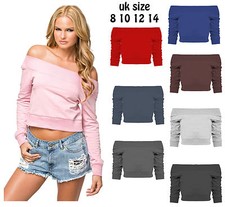 New Womens Long Sleeves Off