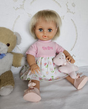 Pretty Tiny Tears Doll Tonka 1992 ~ 16" Vinyl Baby Doll with Tiny Tears Dress