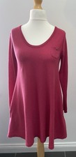 Next La Belle Made Loves Knitwear Jumper Dress Top Size 8 Dark Pink Red