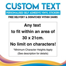 Personalised Custom Name Text