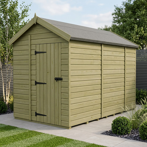 Apex shed double - apex, door