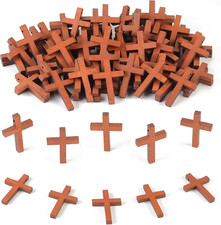 50 Pack Small Wooden Crosses