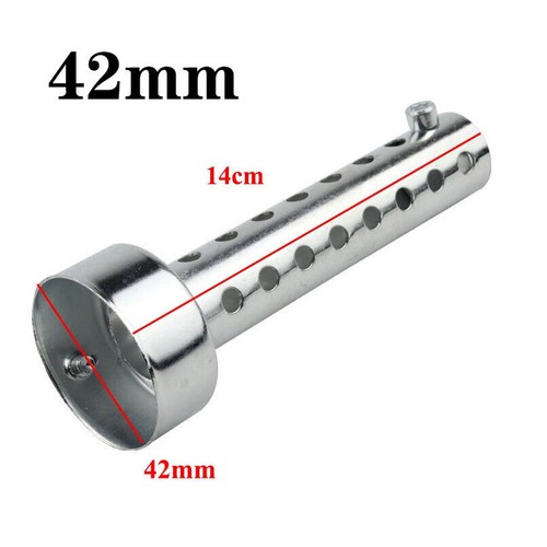 42mm silver motorcycle exhaust - silver,