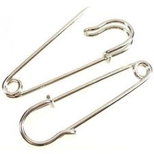 TOP QUALITY LARGE NEEDLE POINTED KILT PINS SILVER 76mm CHOOSE QUANTITY, ART SP-6