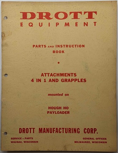 Parts instruction book for - parts, &