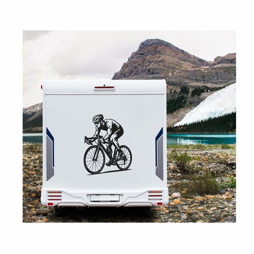 Sticker road bike - , rider