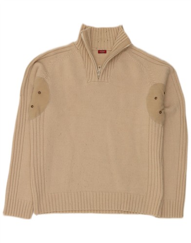 Guess mens zip neck jumper - neck,