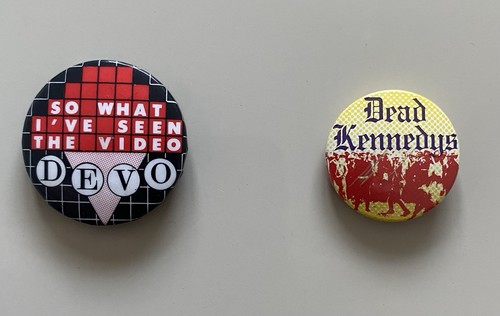 Devo dead kennedys lapel pin - kennedys,