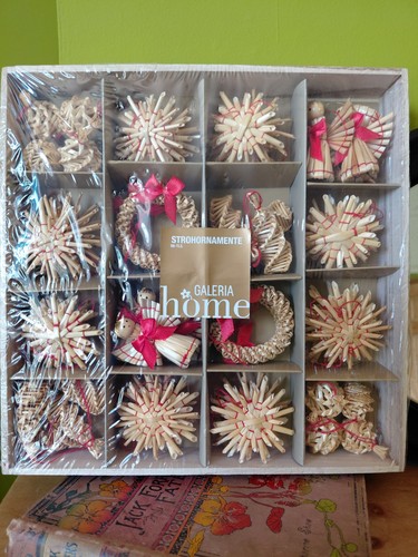 Vintage straw christmas - vintage,