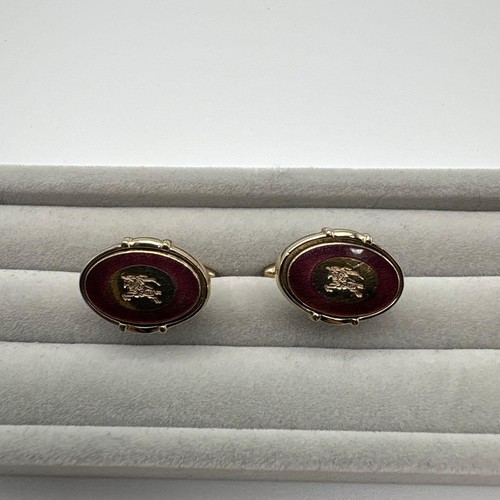 Burberry auth red enamel - auth,
