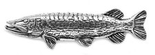 Pike Fish Pin Badge (Artisan