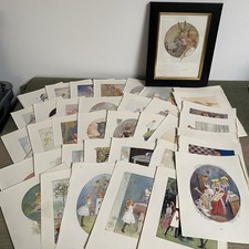 Colour Plate Book Pages From 1916 Alice in Wonderland Ward Lock Margaret Tarrant