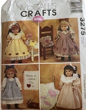 McCalls 3275 18" Doll Pattern