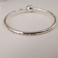 silver bangle pandora unique