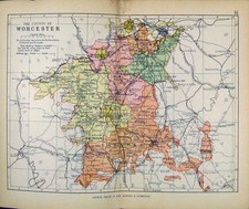 Original Old Antique Print