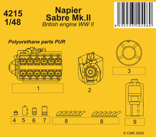 Cmk 4215 napier sabre - cmk, 1:48