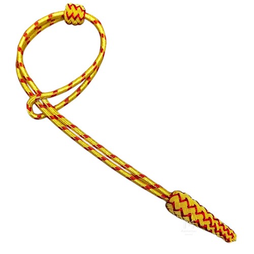 Crimson gold cord with - &,