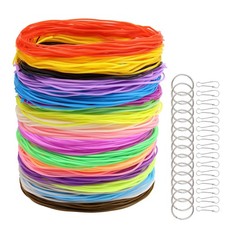 Plastic Lacing Strings, 200 Pieces DIY Handmade Craft Gimp Lacing Cord Weavin...