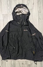 Berghaus Goretex XCR Extreme Black Rain Coat Jacket Size Medium