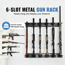 Metal Gun Rack 6-Slot Indoor