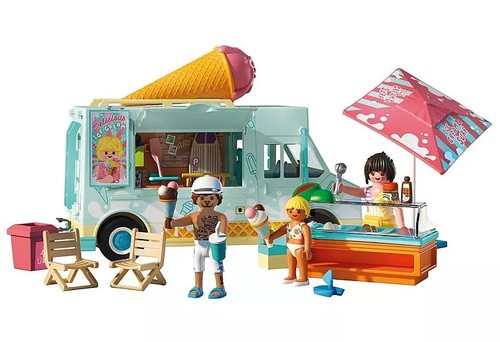 Ice cream truck with - cream, surf