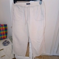 Cream Womans Linen Ladies