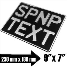 Show Pressed Number Plates Motorbike Motorcycle Kids Door Car Black Yellow White